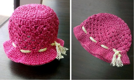 Shell Stitch Sun Hat